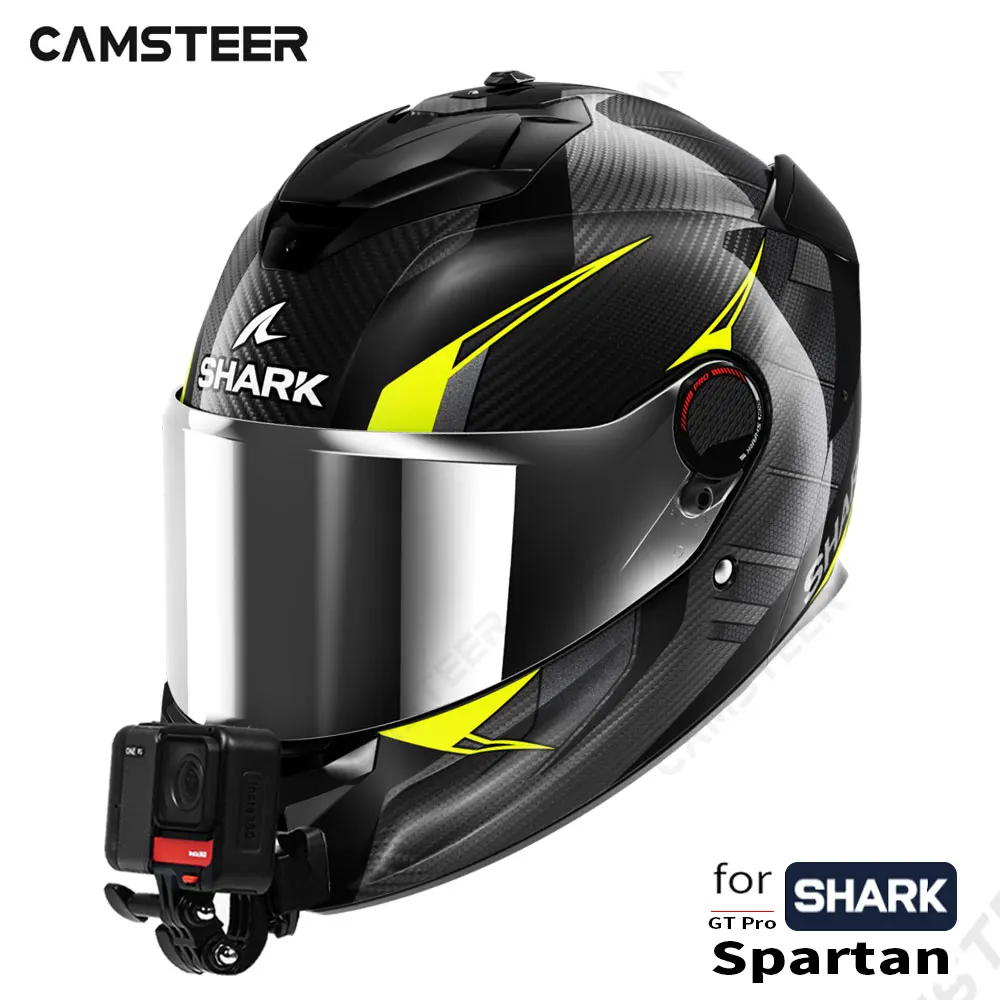 

Крепление для мотоциклетного шлема Shark Spartan GT Pro, на все лицо, для GoPro Hero12, 11, 10, Insta360, X3, ONE, Rs, аксессуары для камеры