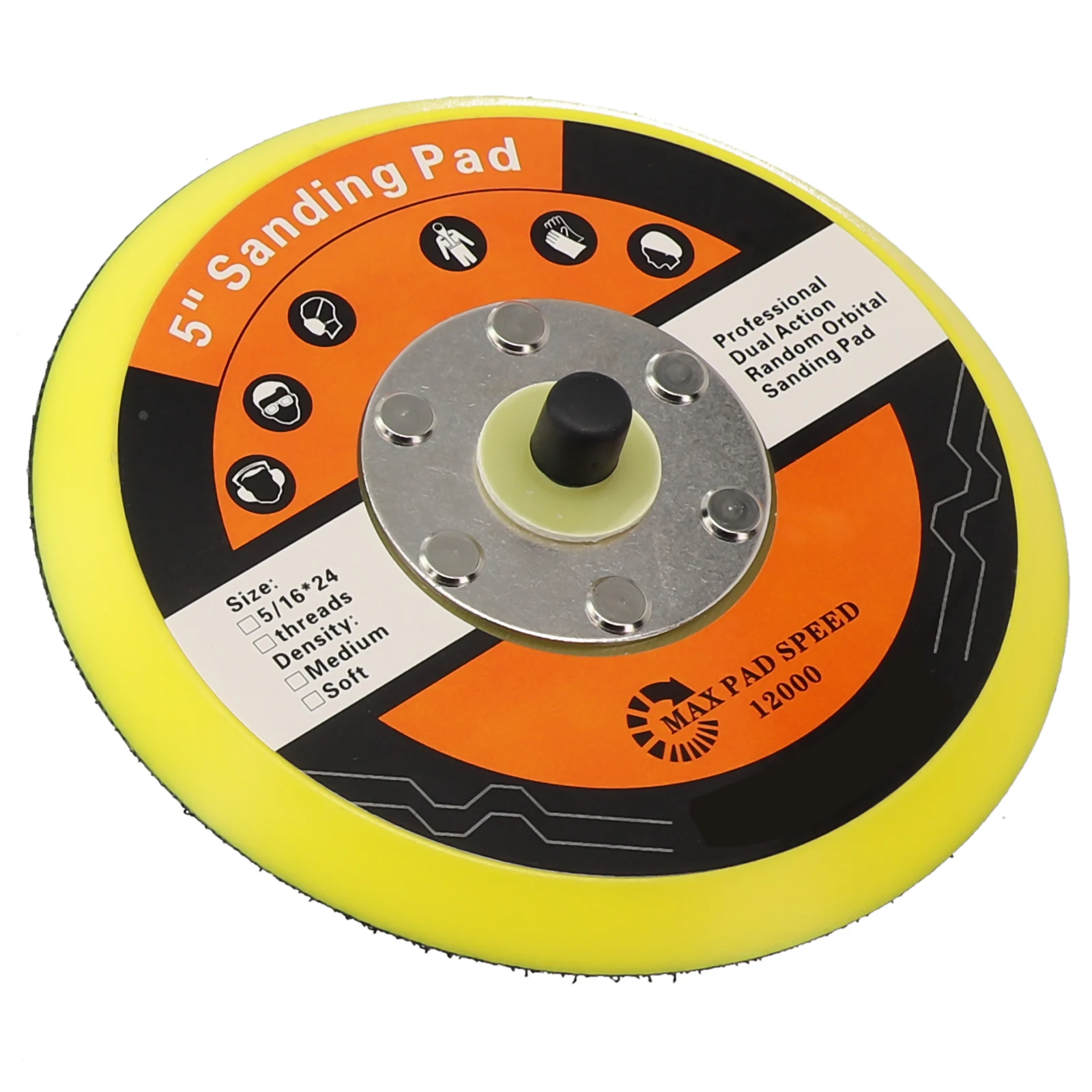 5 Inch Backup Sanding Pad Sanding Disc Backing Pad 5/16"-24 Thread Hook And Loop Abrasive Tools Grinder Accessories
5 Inch Backup Sanding Pad Sanding Disc Backing Pad 5/16"-24 Thread Hook And Loop Abrasive Tools Grinder Accessories