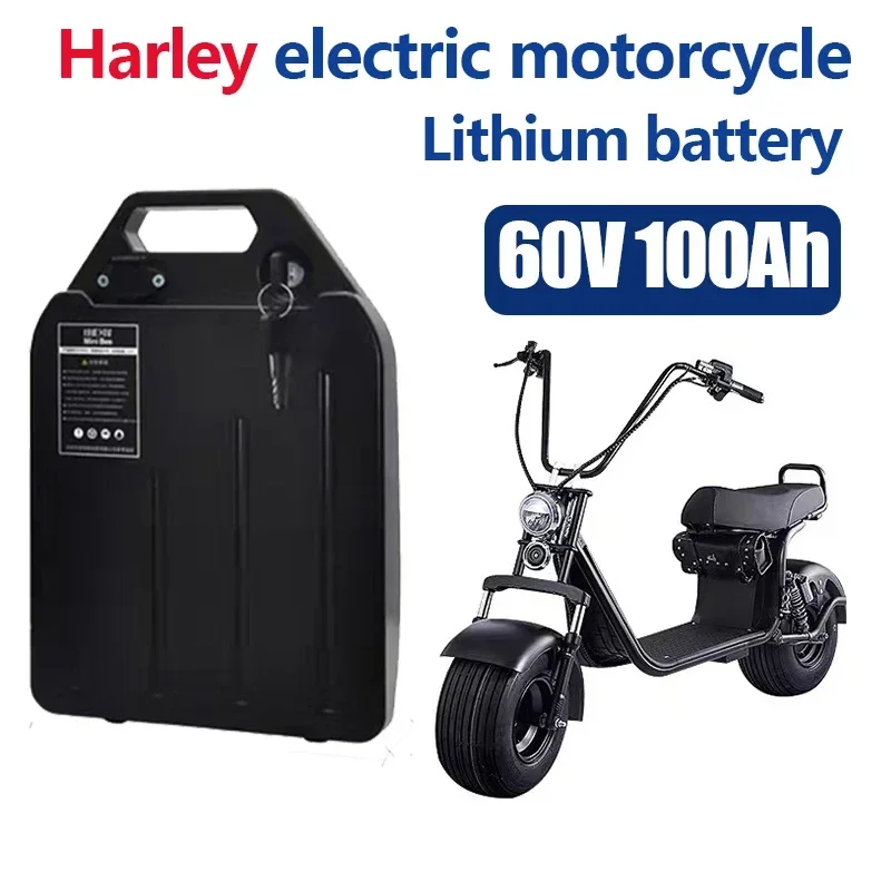 

Harley electric car lithium battery waterproof 18650 Battery 60V 100Ah for two Wheel Foldable citycoco electric scooter bicycle