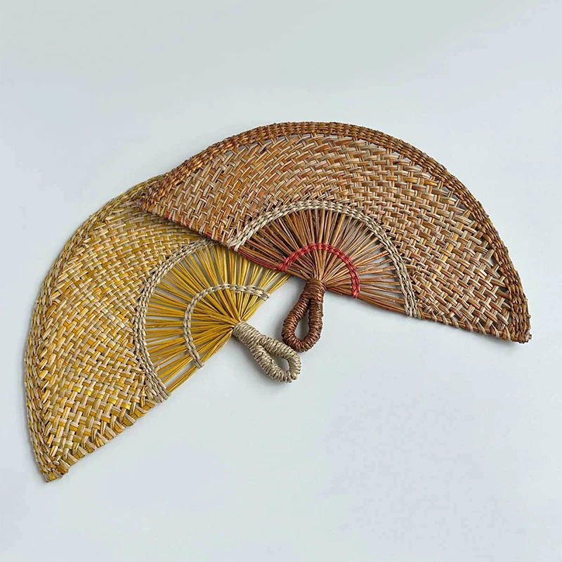 Artisan Straw Fan - Handcrafted Summer Cooling Decor 10 S50e57230486c455cb23f0c4c9ad79738e