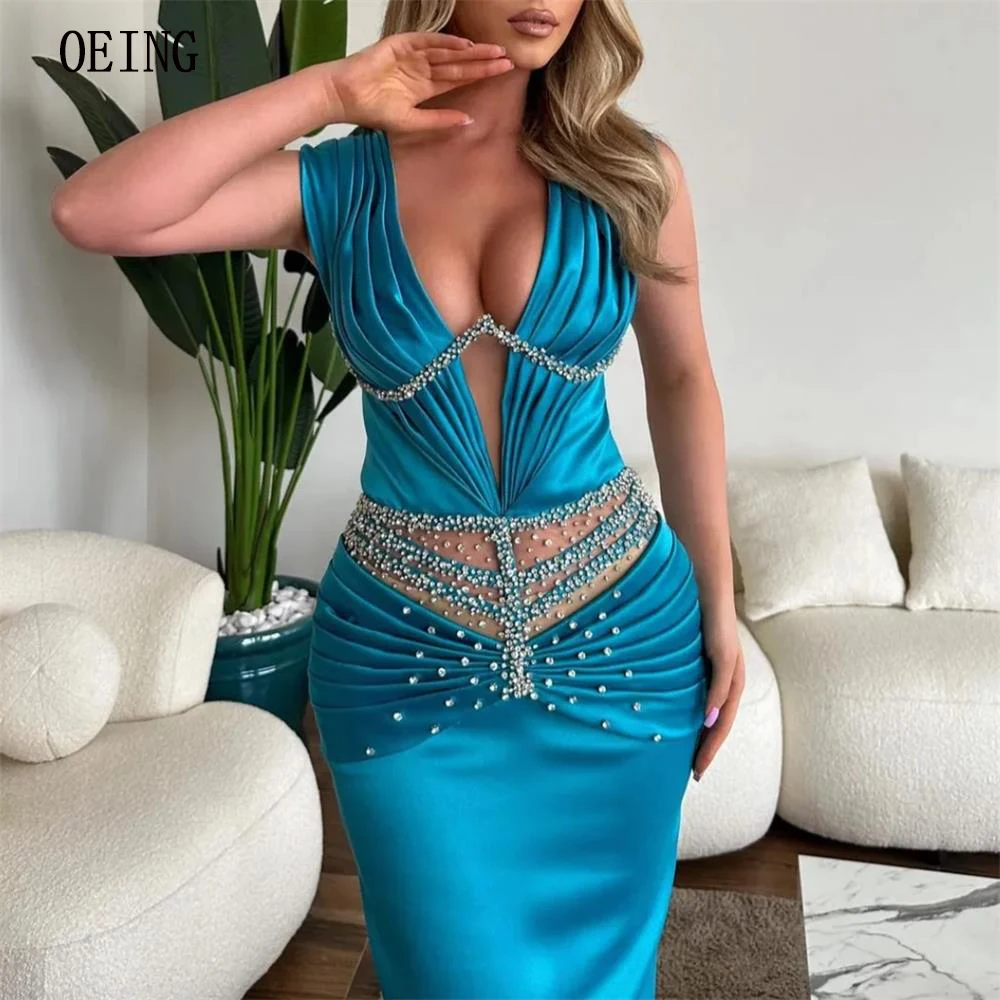 OEING V-neck Pleated Spaghetti Straps Arabic Celebrity Party Dresses Mermaid Floor Length Evening Prom Gowns Luxury Vestidos
OEING V-neck Pleated Spaghetti Straps Arabic Celebrity Party Dresses Mermaid Floor Length Evening Prom Gowns Luxury Vestidos
