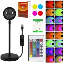 RGB Sunset Lamp Rainbow Projector 360° Rotation Sunlight Remote Control 4 in 1 Self-Media Light Background Atmosphere Room Decor
RGB Sunset Lamp Rainbow Projector 360° Rotation Sunlight Remote Control 4 in 1 Self-Media Light Background Atmosphere Room Decor