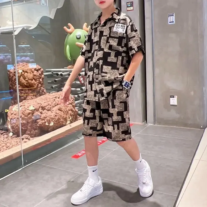 Elegant Fashion Harajuku Slim Fit Children Clothes Sets Loose Casual All Match Button Short Sleeve Blusa Shorts Two Piece Set
Elegant Fashion Harajuku Slim Fit Children Clothes Sets Loose Casual All Match Button Short Sleeve Blusa Shorts Two Piece Set