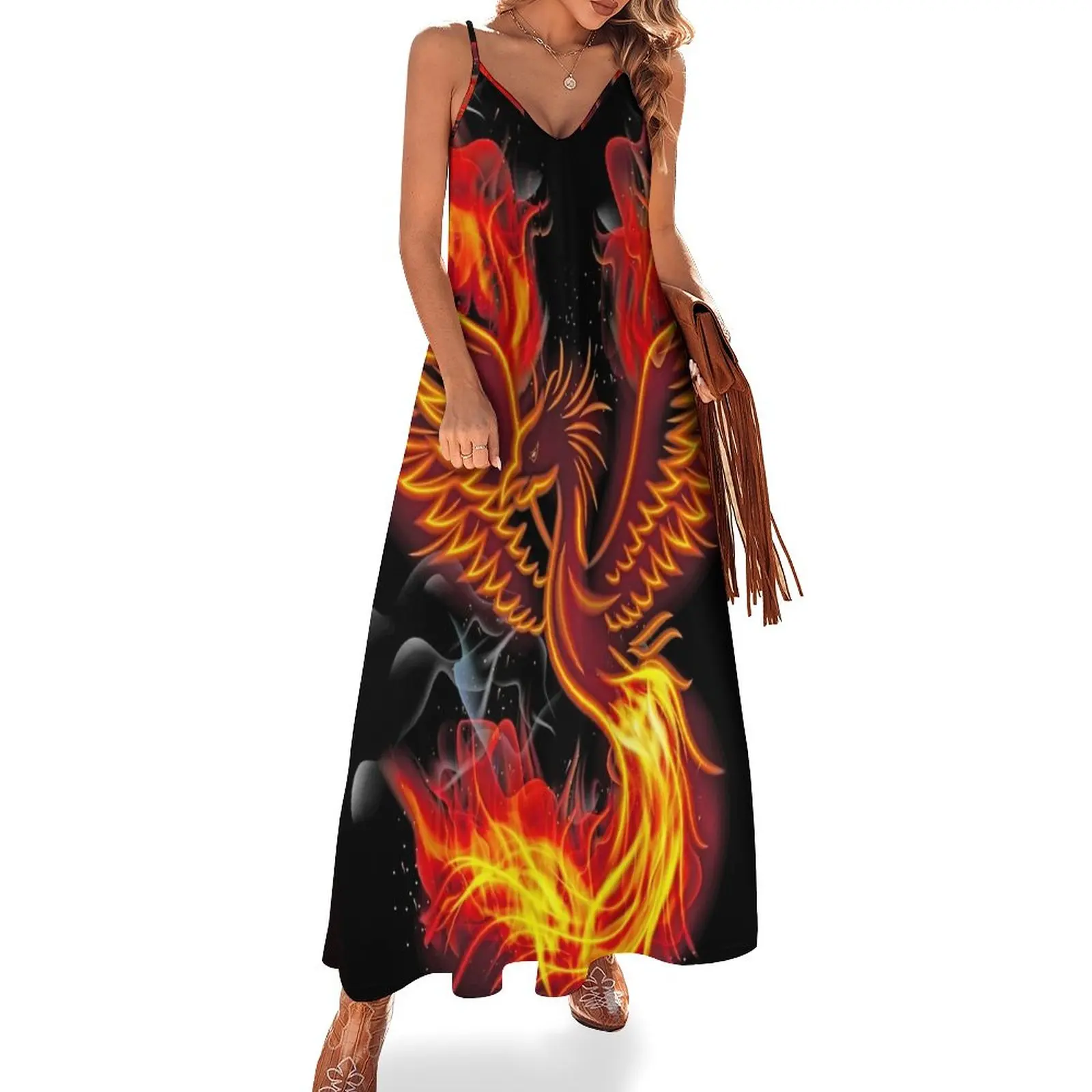 PHOENIX BIRD Things for personal use and gifts / Theme: Birds, Animals, Firebird, Reborn, Fantasy Sleeveless Dress
PHOENIX BIRD Things for personal use and gifts / Theme: Birds, Animals, Firebird, Reborn, Fantasy Sleeveless Dress