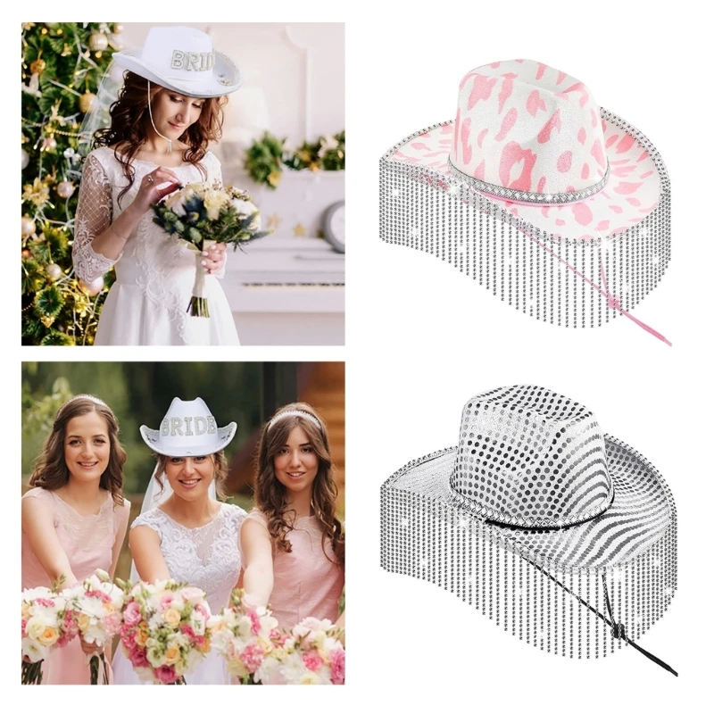 Rhinestones Tassels Cowboy Hat for Women Teens Breathable Wide Brim Beach Hat Music Festival Hat Bachelorette Party Cap
Rhinestones Tassels Cowboy Hat for Women Teens Breathable Wide Brim Beach Hat Music Festival Hat Bachelorette Party Cap