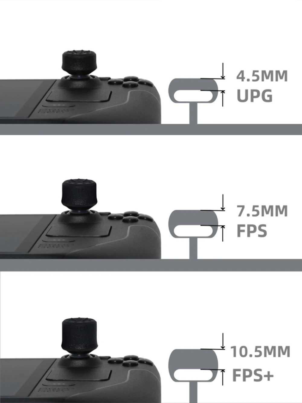 6Pcs Handheld Joystick Silicone Cap for Steam Deck LCD / OLED Game Controller Thumb Grip Set Analog Stick Cap 6Pcs Handheld Joystick Silicone Cap for Steam Deck LCD / OLED Game Controller Thumb Grip Set Analog Stick Cap