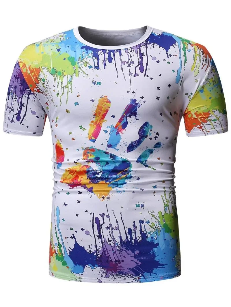 Vintage T Shirt For Men High Quality And Colorful 3D Print Tee Short Sleeve T-Shirts Oversized Men Clothing Outdoor Tops New
Vintage T Shirt For Men High Quality And Colorful 3D Print Tee Short Sleeve T-Shirts Oversized Men Clothing Outdoor Tops New