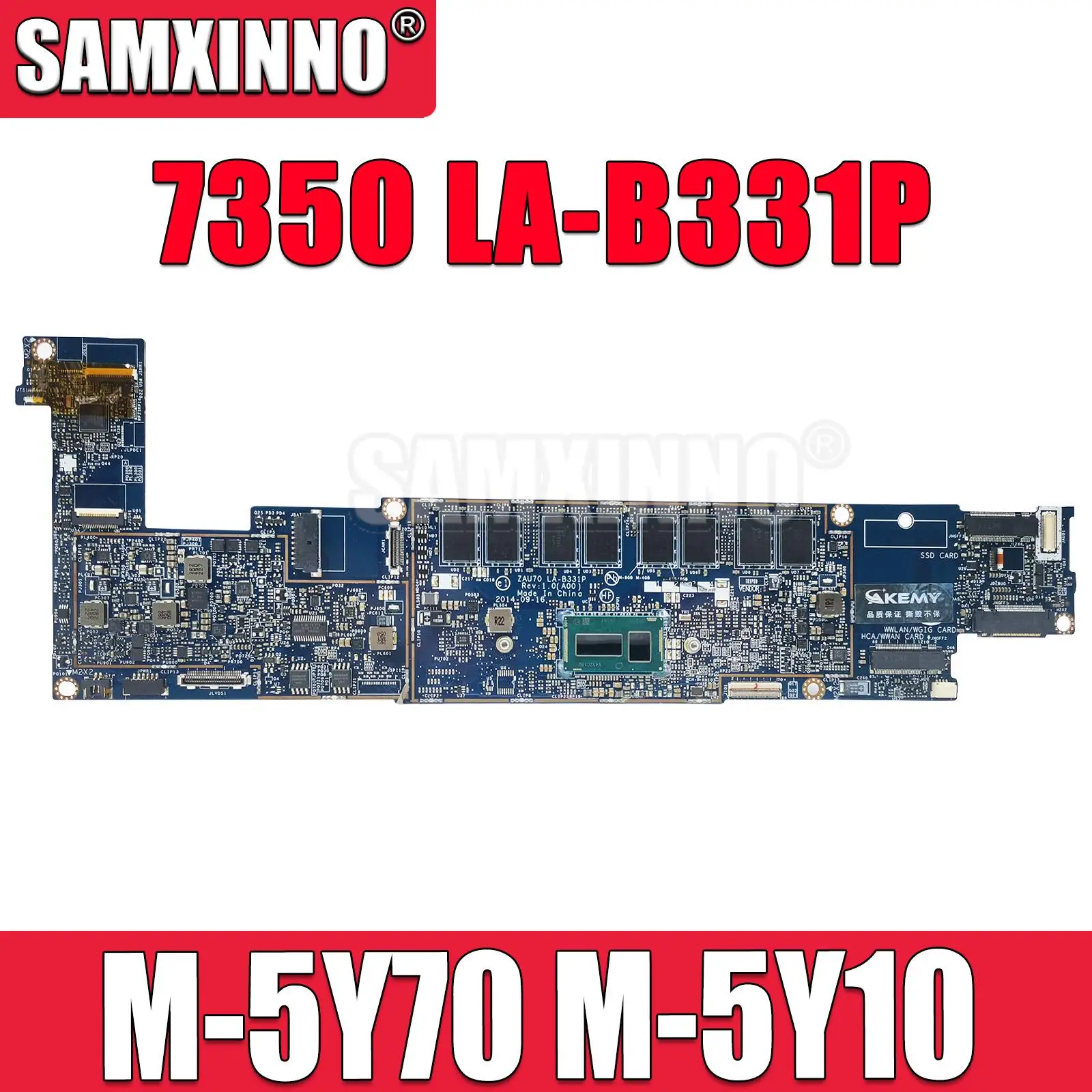 For DELL Latitude 7350 LA-B331P Notebook Mainboard CN-0057NK 0J97J1 Motherboard M-5Y70 M-5Y10C with 4G/8G RAM 100% work
For DELL Latitude 7350 LA-B331P Notebook Mainboard CN-0057NK 0J97J1 Motherboard M-5Y70 M-5Y10C with 4G/8G RAM 100% work