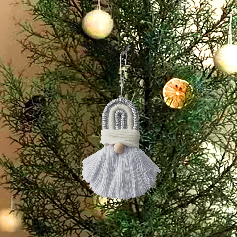 Boho Macrame Christmas Tree Ornament - Handwoven Holiday Decor 1 S50f6abcf9dc74a3482f1b0ff76e85cfan