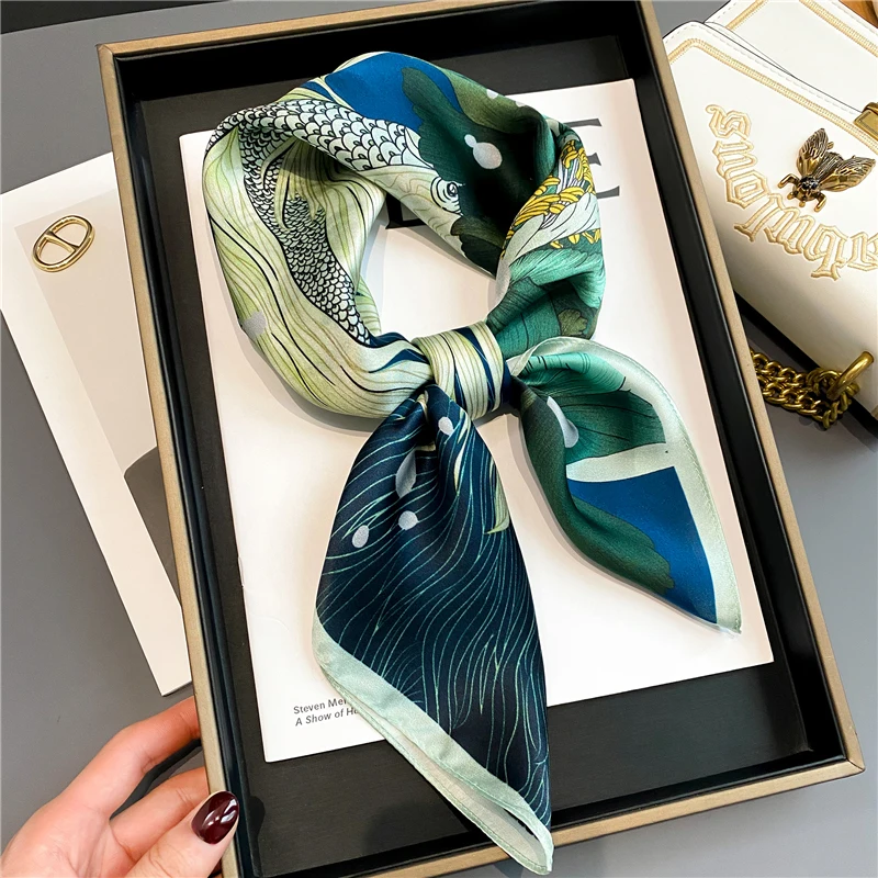 Design 100% Natural Silk Scarf Women Square Neckerchief Luxury Brand Headband Hijab Shawl Wraps Bandana Foulard 2022
Design 100% Natural Silk Scarf Women Square Neckerchief Luxury Brand Headband Hijab Shawl Wraps Bandana Foulard 2022