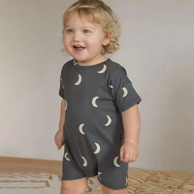 Newborn Baby Girl Summer Thin Romper Kid Crescent Moon Short Sleeves Jumpsuit One Piece Toddler Boy Loose Cotton Rompers
Newborn Baby Girl Summer Thin Romper Kid Crescent Moon Short Sleeves Jumpsuit One Piece Toddler Boy Loose Cotton Rompers