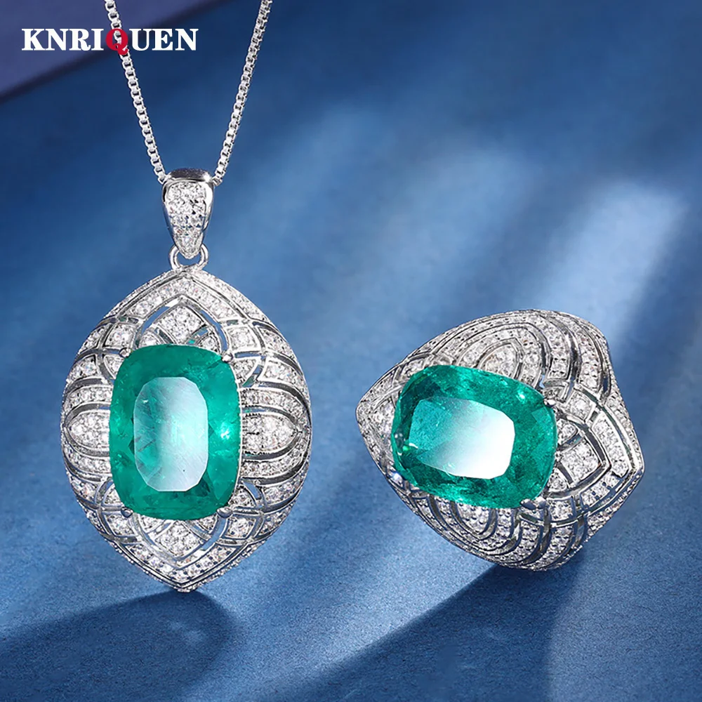Vintage 12*16mm Lab Emerald High Carbon Diamond Gemstone Pendant Necklace Rings for Women Wedding Band Party Fine Jewelry Gifts
Vintage 12*16mm Lab Emerald High Carbon Diamond Gemstone Pendant Necklace Rings for Women Wedding Band Party Fine Jewelry Gifts