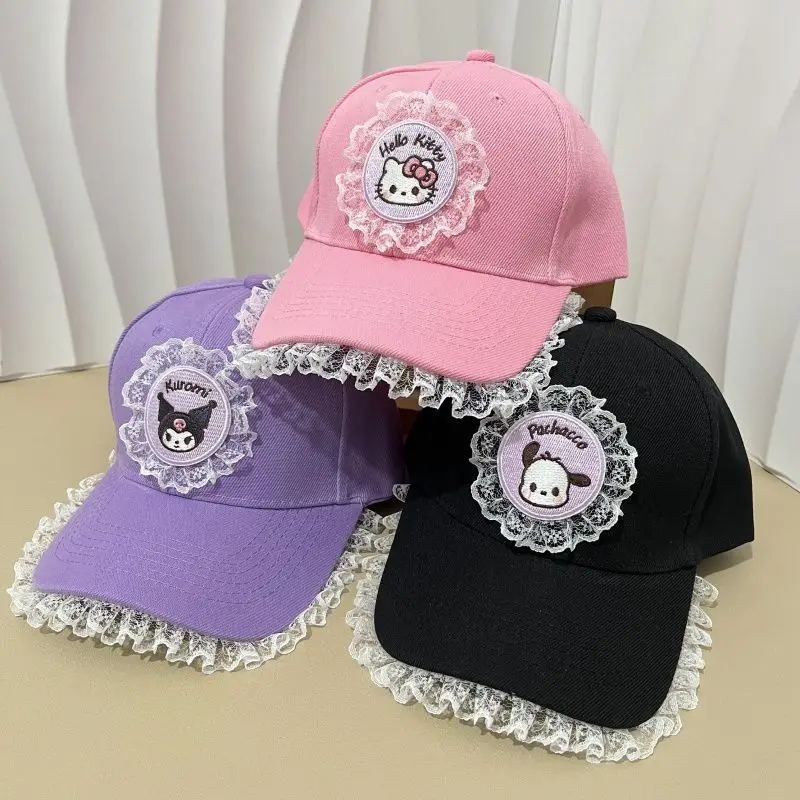 Sweet Hello Kitty Kuromi Anime Kawaii Sanrio Baseball Cap New Cute Cartoon Pochacco Sunscreen Hat Lovely Gifts for Kids
Sweet Hello Kitty Kuromi Anime Kawaii Sanrio Baseball Cap New Cute Cartoon Pochacco Sunscreen Hat Lovely Gifts for Kids