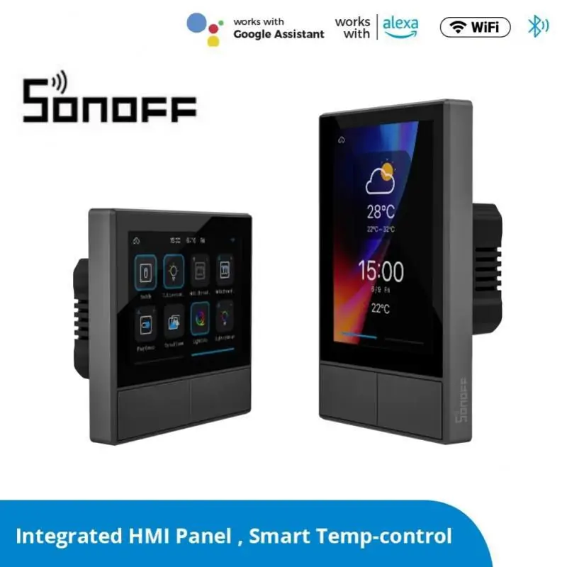 

SONOFF NS панель Smart Scene настенный выключатель ЕС Wi-Fi умный термостат дисплей переключатель управления через Ewelink Alexa Google Home Itead