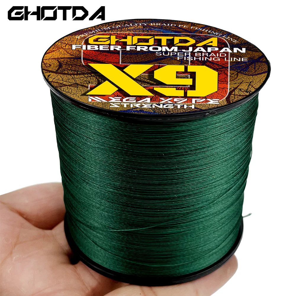 

GHOTDA X9 Floating Line 1000M PE Braided Multifilament Fishing Line 20 24 35 40 50 65 80 100lb Saltwater Carp Tresse Peche River