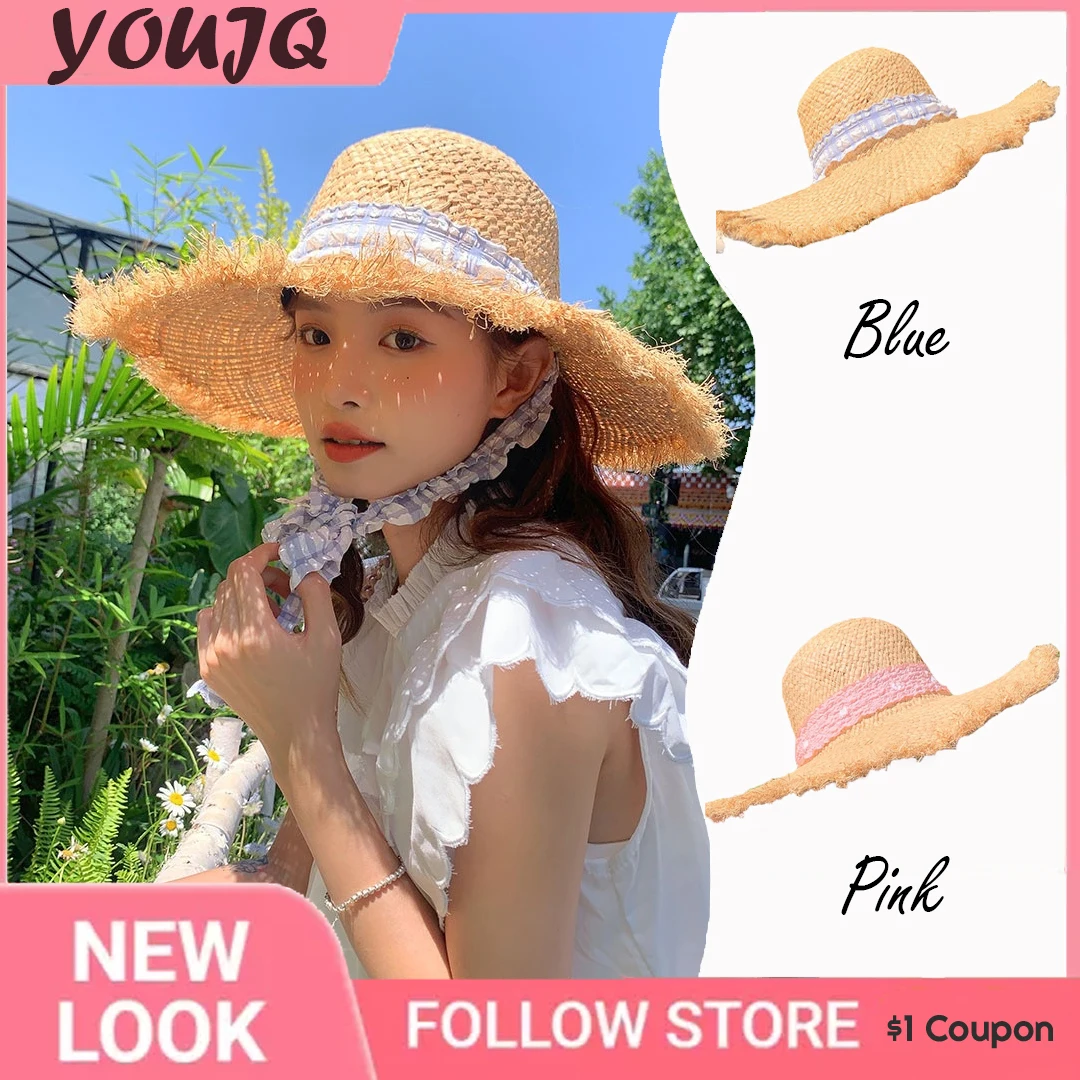 Summer French Vintage Raffia UV Sun Hats for Women Ribbon Girl Straw Hat Summer Wide Brim Sun Uv Protection Ladies Beach Caps
Summer French Vintage Raffia UV Sun Hats for Women Ribbon Girl Straw Hat Summer Wide Brim Sun Uv Protection Ladies Beach Caps