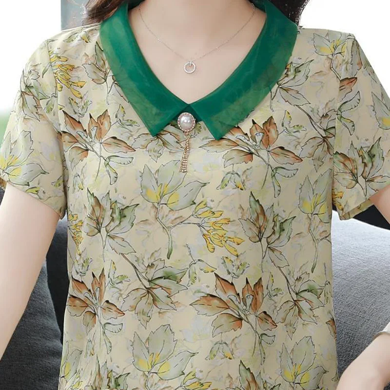 2024 New Summer Elegant Fashion Retro Loose Casual Office Lady T-shirts for Women Solid Color Print O Neck Short Sleeve Y2K Tops
2024 New Summer Elegant Fashion Retro Loose Casual Office Lady T-shirts for Women Solid Color Print O Neck Short Sleeve Y2K Tops