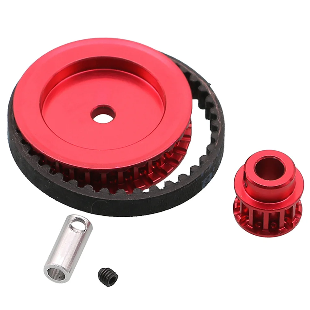 

Aluminum Alloy Belt Drive Transmission Gears System for 1/10 TRX-4 TRX6 Climbing RC Car Crawler Upgrade DIY Parts Accessories