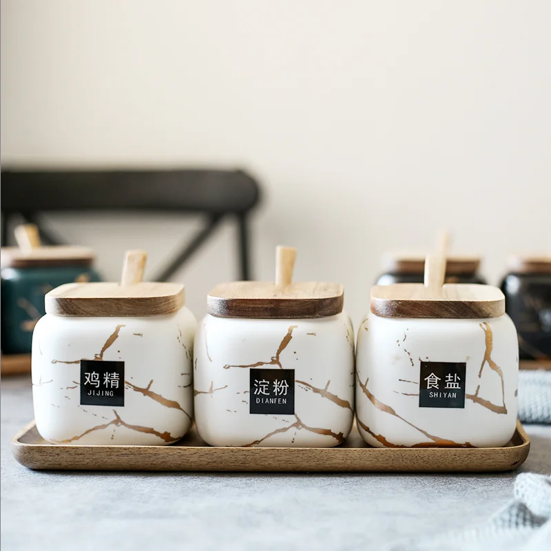 Nordic Ceramic Marble Pattern Seasoning Box Kitchen Seasoning Jar Oil Salt Sugar Bowl Condiment Seasoning Bottle Set Storage Box
Nordic Ceramic Marble Pattern Seasoning Box Kitchen Seasoning Jar Oil Salt Sugar Bowl Condiment Seasoning Bottle Set Storage Box
