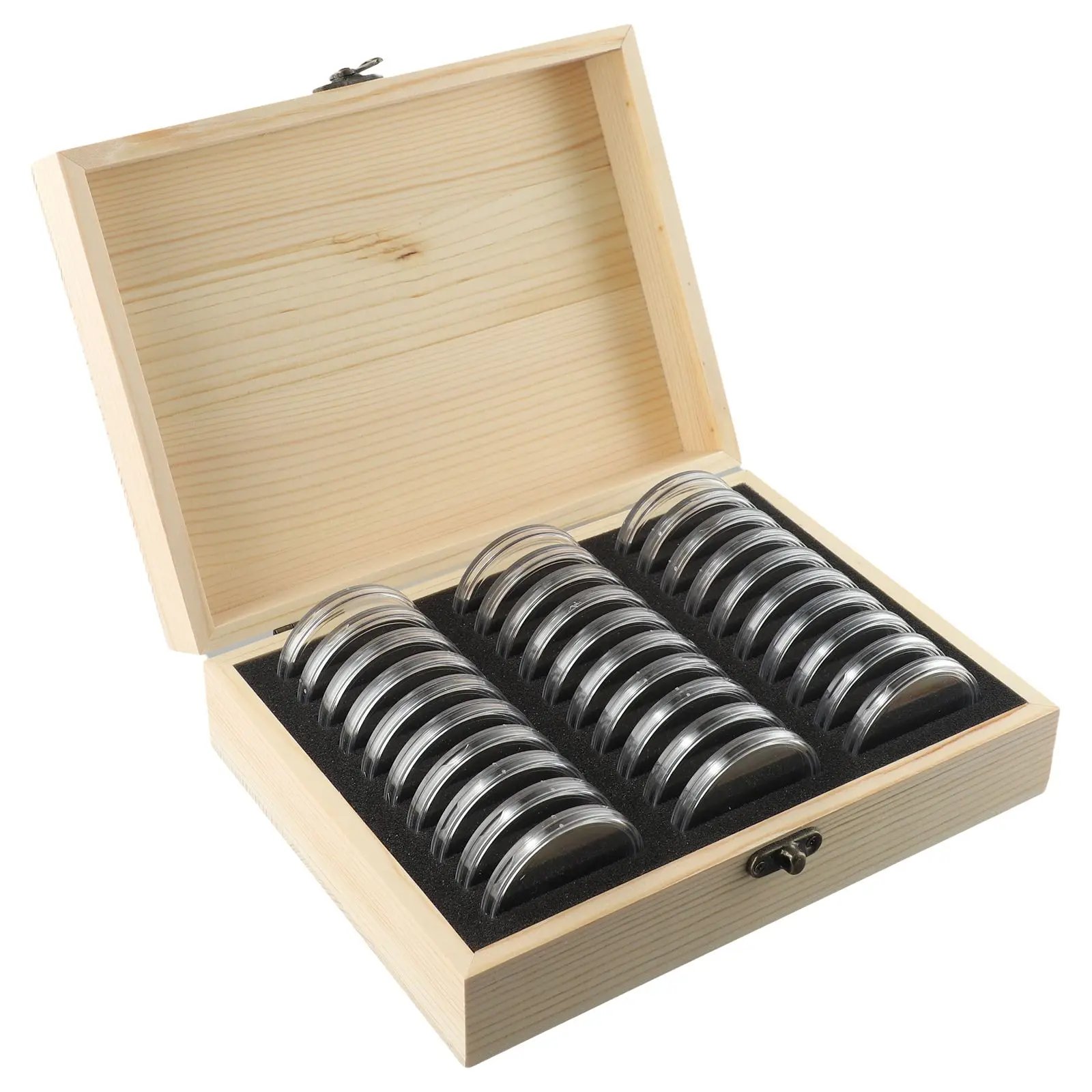 Wooden Coin Storage Box Solid With Adjustment Pad Antioxidative Coins Display Storage Box Collection Case Brand New
Wooden Coin Storage Box Solid With Adjustment Pad Antioxidative Coins Display Storage Box Collection Case Brand New