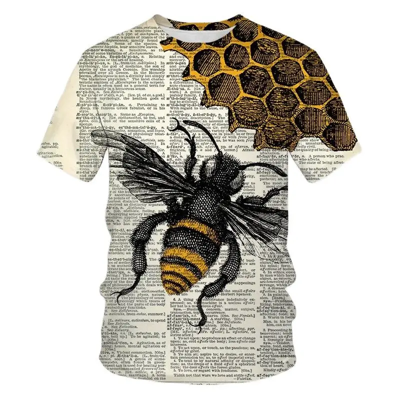 Summer Honey Bee T Shirt For Men 3d Bee Print Short Sleeve Tops Fashion Casual Loose Animal Oversized Tee Shirt Man Clothing
Summer Honey Bee T Shirt For Men 3d Bee Print Short Sleeve Tops Fashion Casual Loose Animal Oversized Tee Shirt Man Clothing