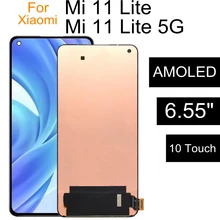 Écran tactile LCD AMOLED de remplacement, pour XIAOMI Mi 11 Lite 5G M2101K9AG=