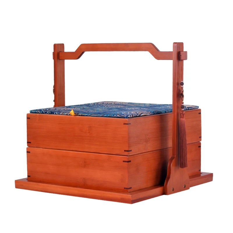 Chinese Retro Multi-Layer Picnic Basket Basket Tea Set Storage Box Snack Basket Wedding Food Container Meal Delivery Box
Chinese Retro Multi-Layer Picnic Basket Basket Tea Set Storage Box Snack Basket Wedding Food Container Meal Delivery Box