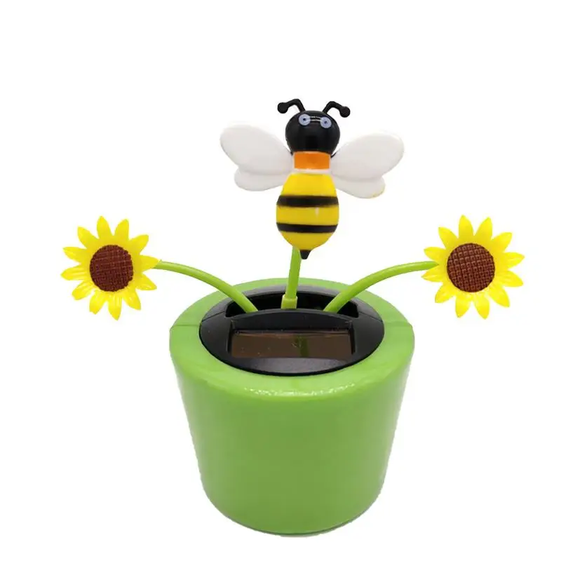 

Solar Dancing Sunflower Toy Dancing Flowers Solar Powered Car Dashboard Toy Portable Shaking Head Car Toy Reusable Solar Powered