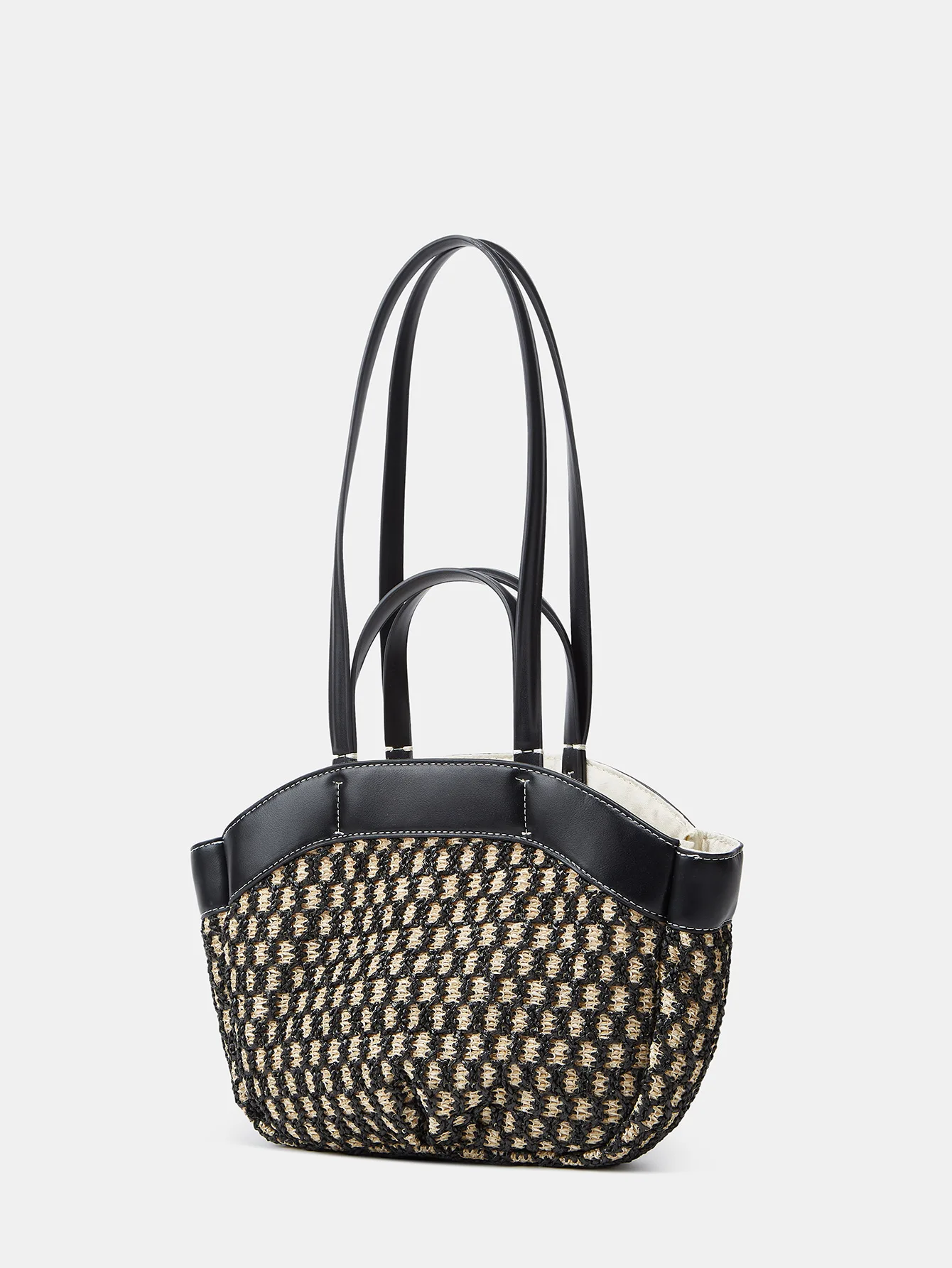 Woven Straw Bucket Tote - Large Summer Shopper 21 S51092917fa2d49b39c254889fa0f001fE