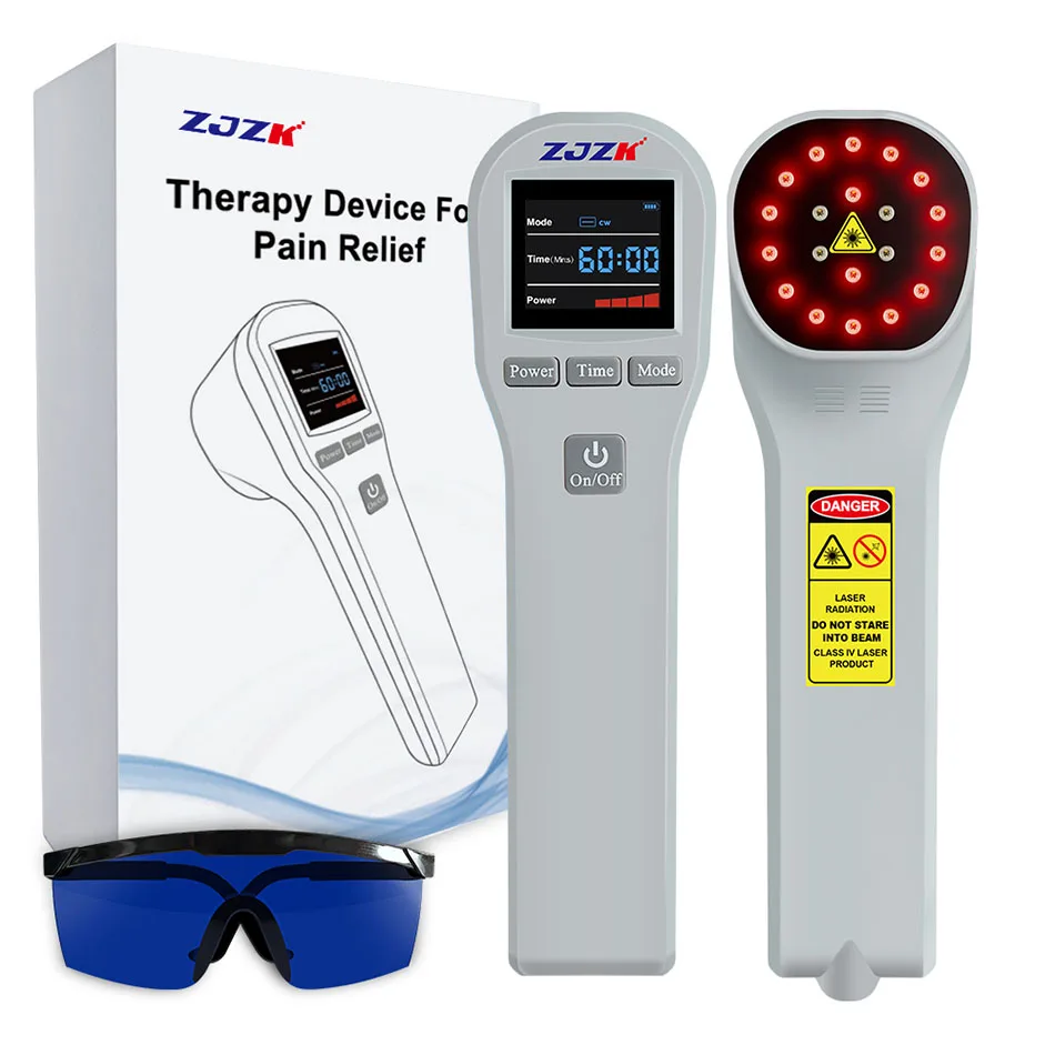 ZJZK Laser Pain Therapy Device 880mW 4x808nm+16x650nm 20 Diodes Portable for Pain Relief Wound Healing and Anti-inflammations
ZJZK Laser Pain Therapy Device 880mW 4x808nm+16x650nm 20 Diodes Portable for Pain Relief Wound Healing and Anti-inflammations
