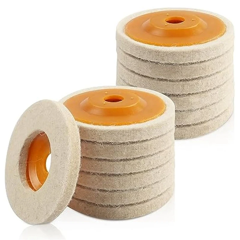 14 Piece Wool Felt Polishing Wheel Disc Wool Buffing Polishing 4 Inch Orange For 100 Angle Grinder, Wool Polishing Wheel
14 Piece Wool Felt Polishing Wheel Disc Wool Buffing Polishing 4 Inch Orange For 100 Angle Grinder, Wool Polishing Wheel