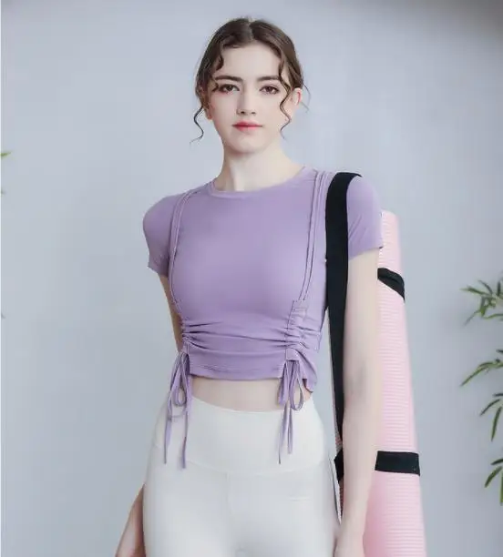 Women's New Casual T-Shirt Round Neck Solid Concise Quick-Drying Sweat-Wicking Fitness Yoga Top Ladies Slim Short Sleeve Blouses
Women's New Casual T-Shirt Round Neck Solid Concise Quick-Drying Sweat-Wicking Fitness Yoga Top Ladies Slim Short Sleeve Blouses