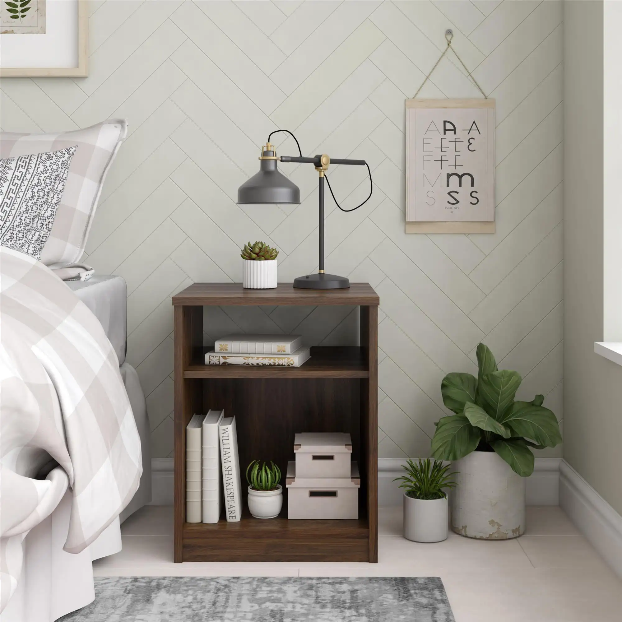 Wooden Bedside Table End Table for Living Room and Bedroom Classic Nightstand, True Black Oak (US Stock)
Wooden Bedside Table End Table for Living Room and Bedroom Classic Nightstand, True Black Oak (US Stock)