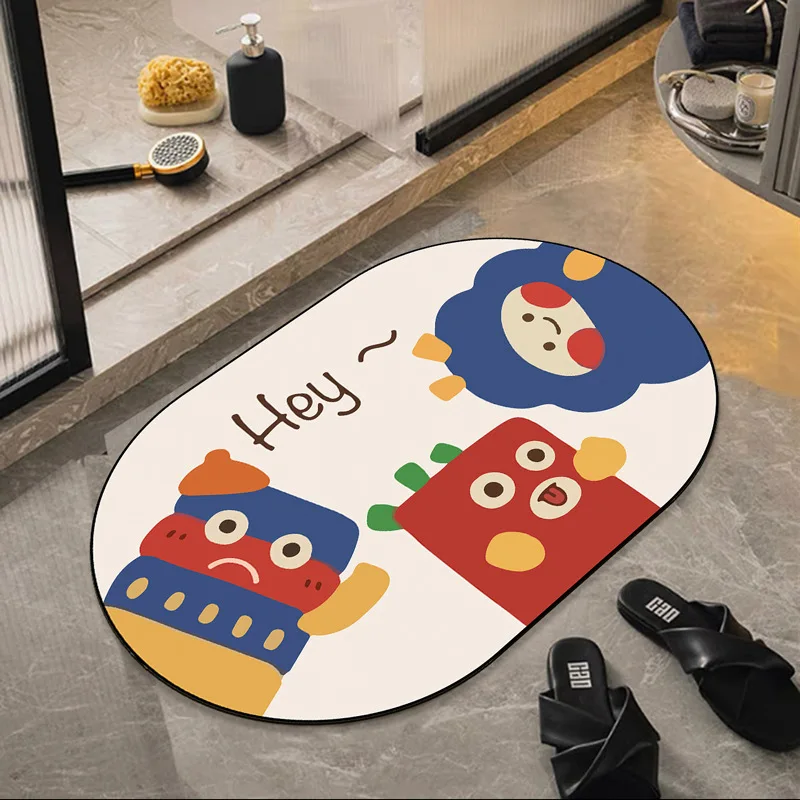 Мультяшный домашний нескользящий коврик для ванной, входной коврик для входной двери, коврик для туалета, напольный коврик с диатомом
Мультяшный домашний нескользящий коврик для ванной, входной коврик для входной двери, коврик для туалета, напольный коврик с диатомом