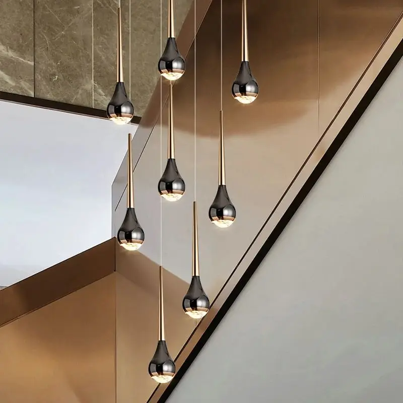 Duplex Building Loft Villa Stair Long Chandelier Nordic Modern Simple Hollow High Light Luxury Hotel Apartment Living Room Lamp
Duplex Building Loft Villa Stair Long Chandelier Nordic Modern Simple Hollow High Light Luxury Hotel Apartment Living Room Lamp