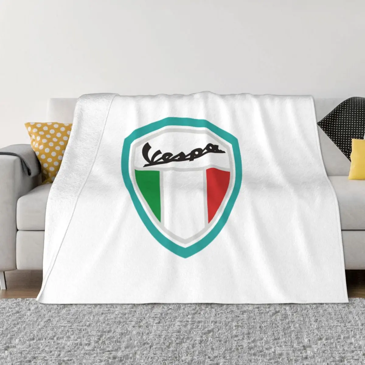 

Vespas Italian Italy Blankets Fleece All Season Multi-function Super Warm Throw Blankets for Sofa Office Bedding Throws