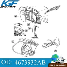 Weatherstrip Wheelhouse Rear 4673932AB For 2013-2017 Jeep Compass 
Weatherstrip Wheelhouse Rear 4673932AB For 2013-2017 Jeep Compass
