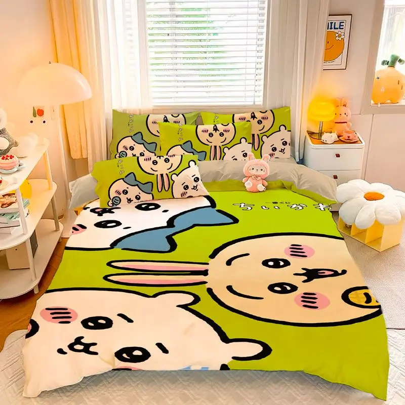 Cartoon Chiikawa Kawaii Four-Piece Set Bedding Bed Sheet Quilt Cover Pupil Dormitory Single Bed Domestic Students Couple
Cartoon Chiikawa Kawaii Four-Piece Set Bedding Bed Sheet Quilt Cover Pupil Dormitory Single Bed Domestic Students Couple