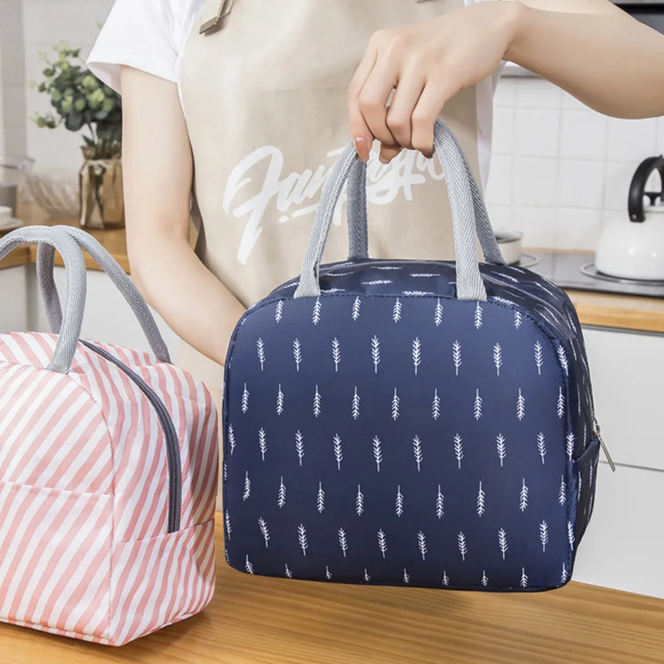 

Office Work Handbag Fashion Reuseable Food Portable Tote Kids Adult Functional Picnic Lunch Thermal Insulation Box Women Men Bag