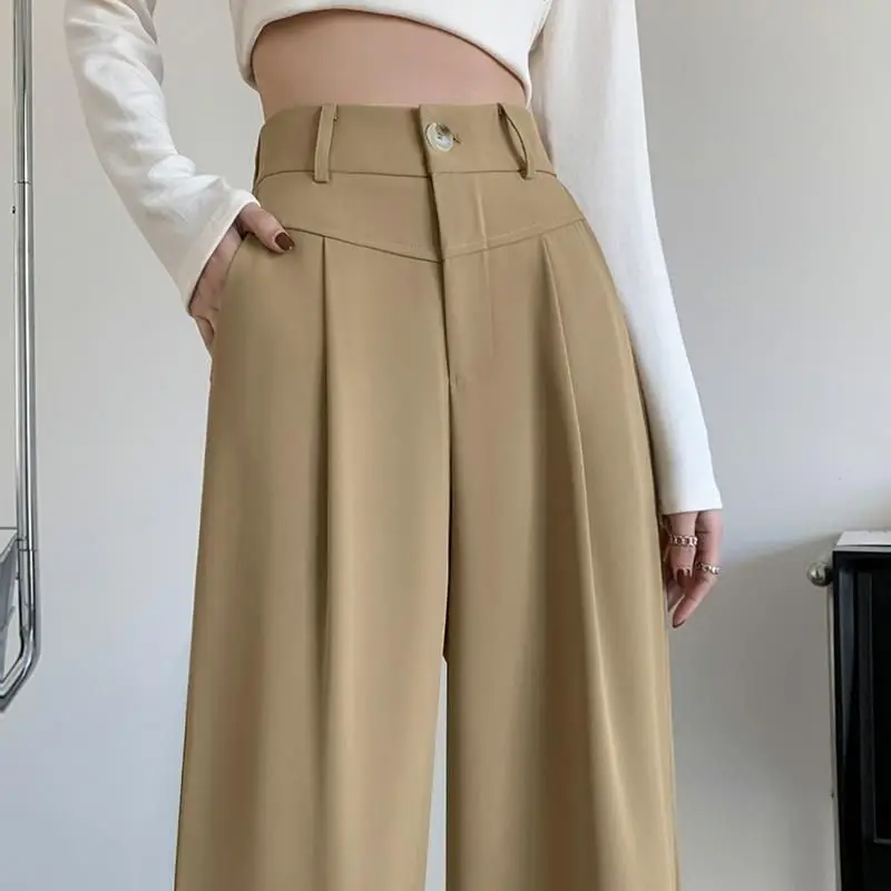 Women Suit Pants High Waisted Casual Pants Autumn Loose Wide Leg Trousers Women's High Waist Pleated Pants Trendy Bottoms L313
Women Suit Pants High Waisted Casual Pants Autumn Loose Wide Leg Trousers Women's High Waist Pleated Pants Trendy Bottoms L313