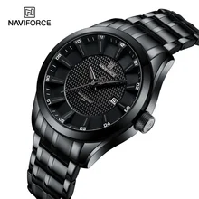 Top Brand NAVIFORCE Men's Watch Waterproof Quartz Business Casual Wristwaches Stainless Steel Strap Date Clock Relogio Masculino