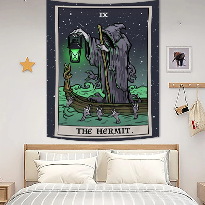 

Terror Tarot Large Wall Tapestry Aesthetic Tapries Bedroom Decoration Tapestries Room Decor Luxury Decors Home Fabric Hanging