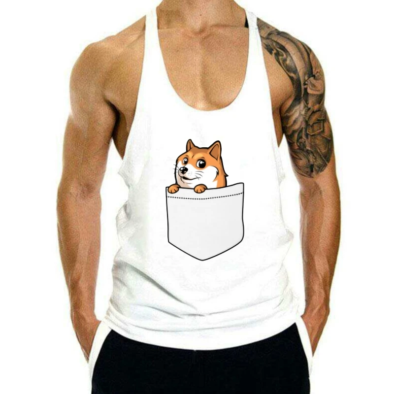 Мужская майка с карманами Doge, черная хлопковая майка с карманами, 100 хлопок, с принтом, Пляжная майка без рукавов 5 шт.
Мужская майка с карманами Doge, черная хлопковая майка с карманами, 100 хлопок, с принтом, Пляжная майка без рукавов 5 шт.