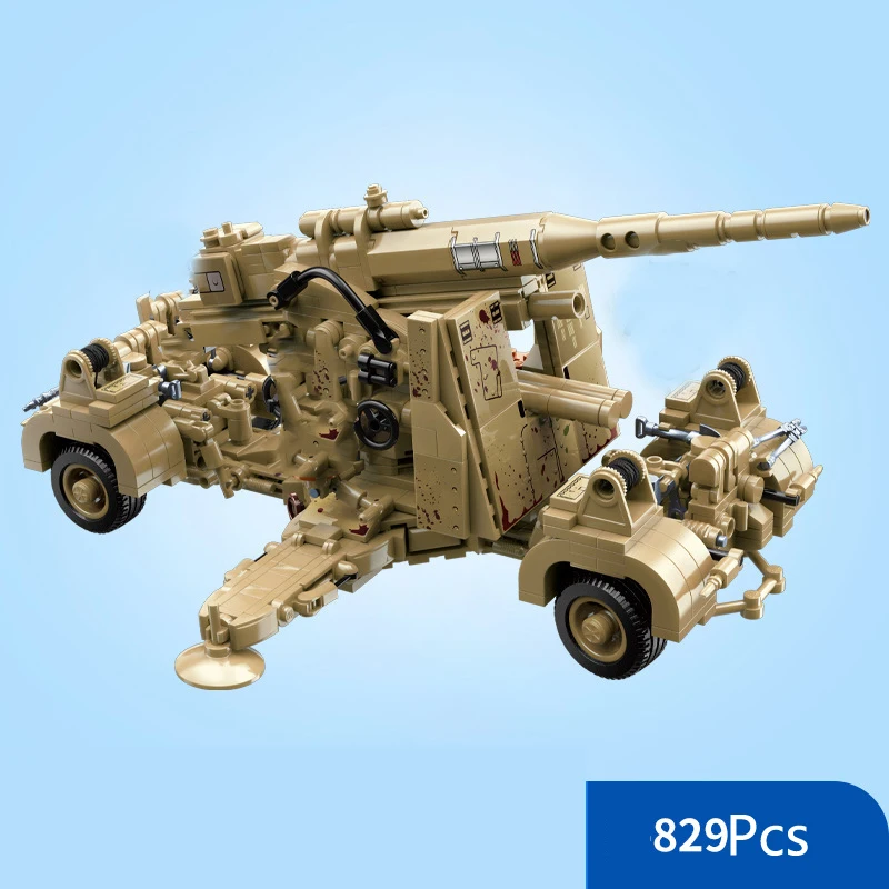 World War II Military Model Series Germany 88MM Artillery Soldier Weapon Scene Accessories Building Blocks Bricks Toys
World War II Military Model Series Germany 88MM Artillery Soldier Weapon Scene Accessories Building Blocks Bricks Toys