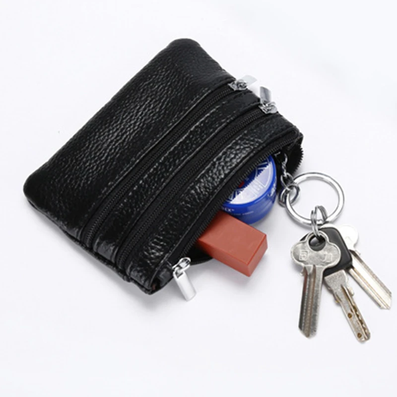 Mini Wallets Women First Layer Cow Leather Men Coin Purses Vintage Small Change Purse Pouch Credit Card Wallet Money Bag | Багаж и сумки