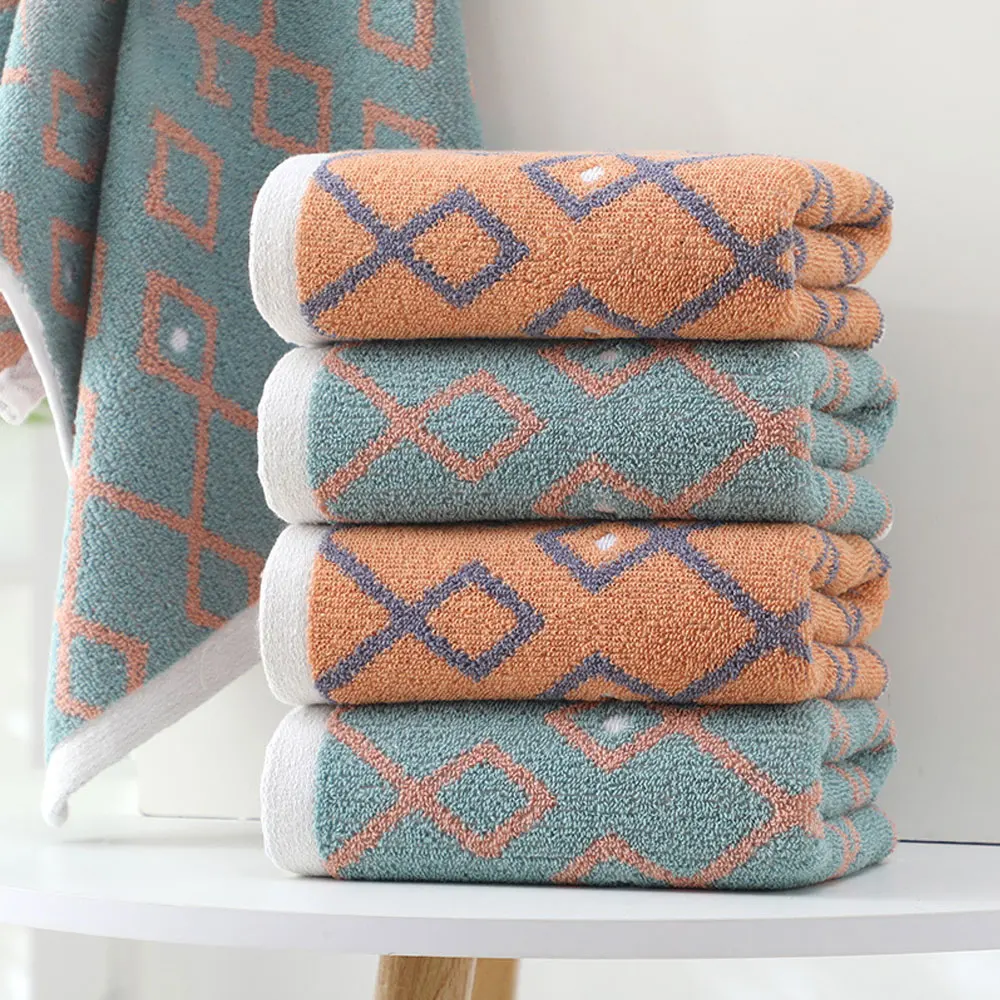Diamond Pattern Thickened Towel Adult Household Pure Cotton Face Towel Absorbent Bathroom Two-color Couple Towel
Diamond Pattern Thickened Towel Adult Household Pure Cotton Face Towel Absorbent Bathroom Two-color Couple Towel