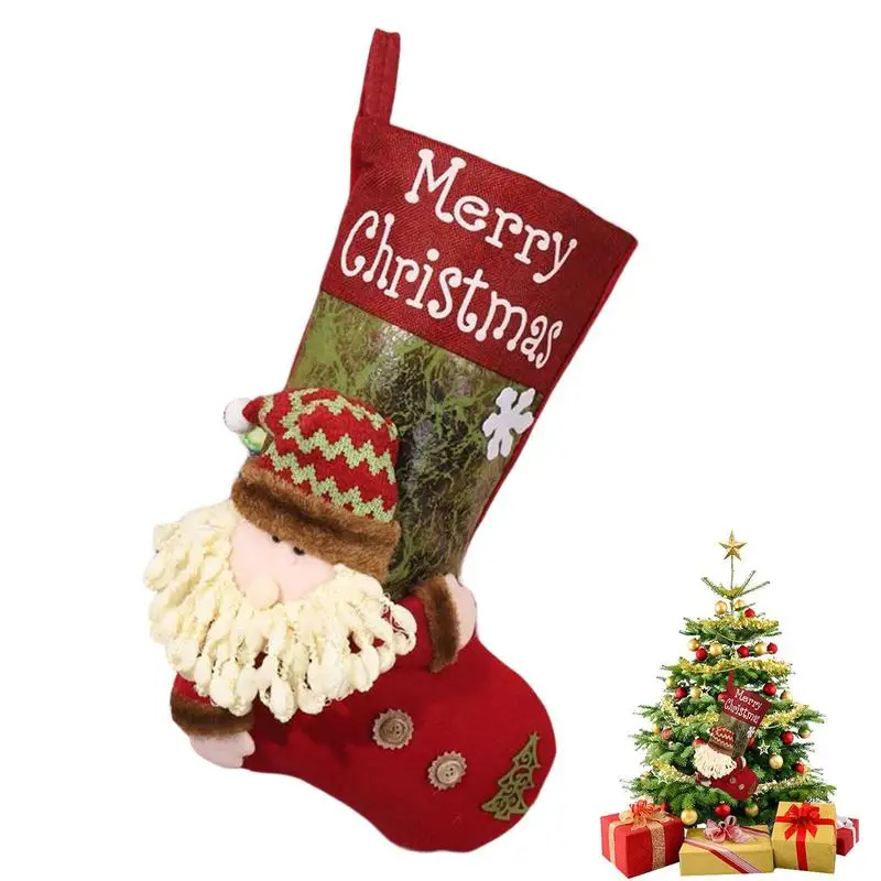 

2022 рождественские чулки Санта-Клаус подарочные детские конфеты сумка Снеговик Олень карманные Фотообои