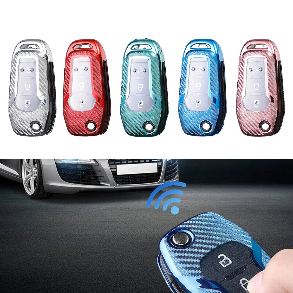 TPU Car Flip Key Case Cover Carbon Fiber Pattern For Ford F-150 For Escape EcoSport Key Shell Fob Protector Car Accessories
TPU Car Flip Key Case Cover Carbon Fiber Pattern For Ford F-150 For Escape EcoSport Key Shell Fob Protector Car Accessories