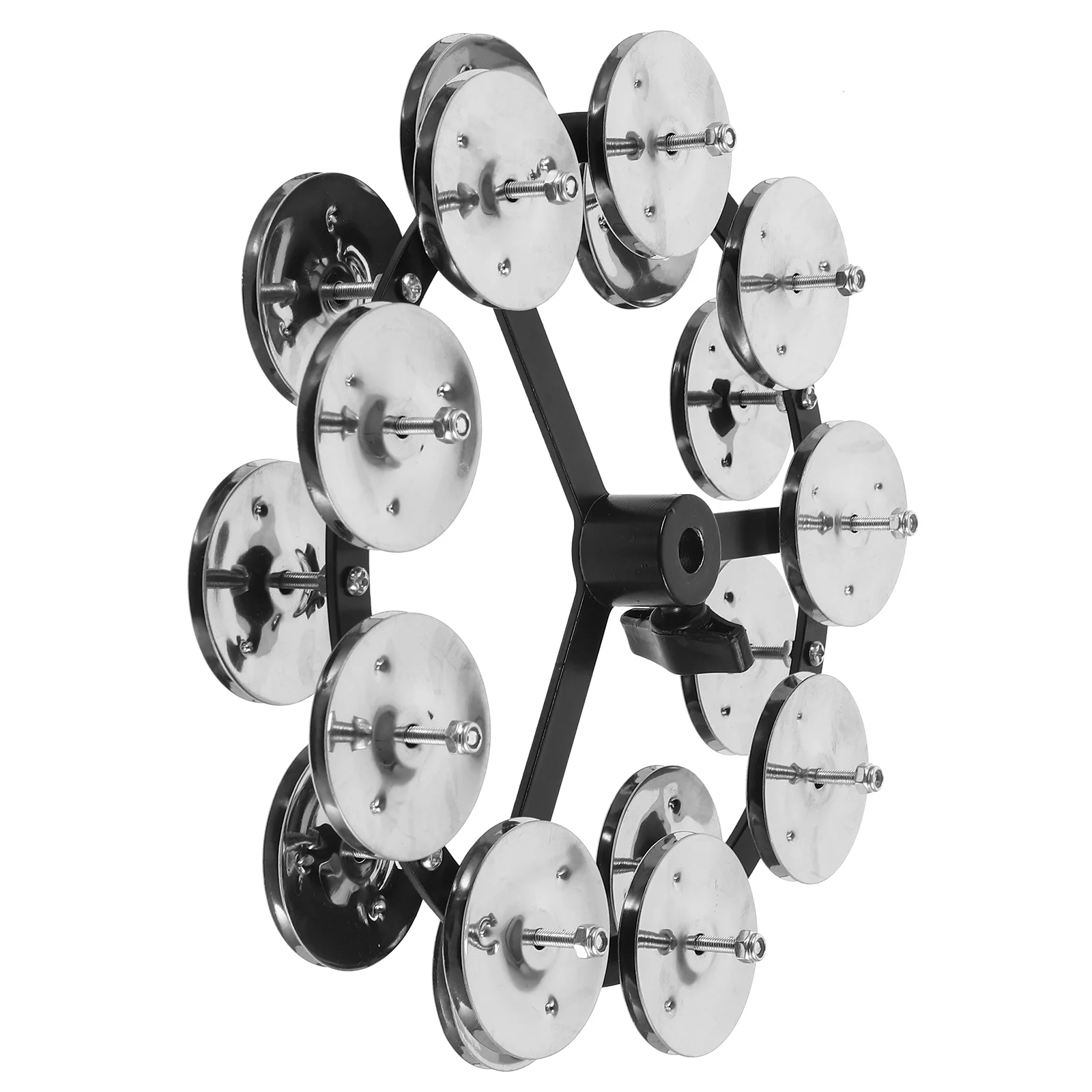 

Drum Kit Step on The Bell Cymbal Tambourines Hihat Percussion for Drums Supply Stainless Steel Double Row