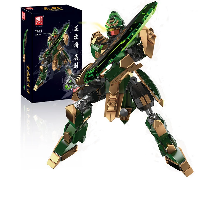 

King of Glory General Guan Yu Zhao Yun Is Compatible with The Three Kingdoms Mecha Assembled Building Block Toy Model Gift